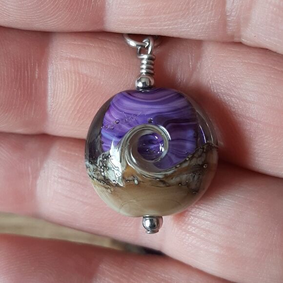 Lampwork Glass Spree Drop Earrings - Picture 3 of 4